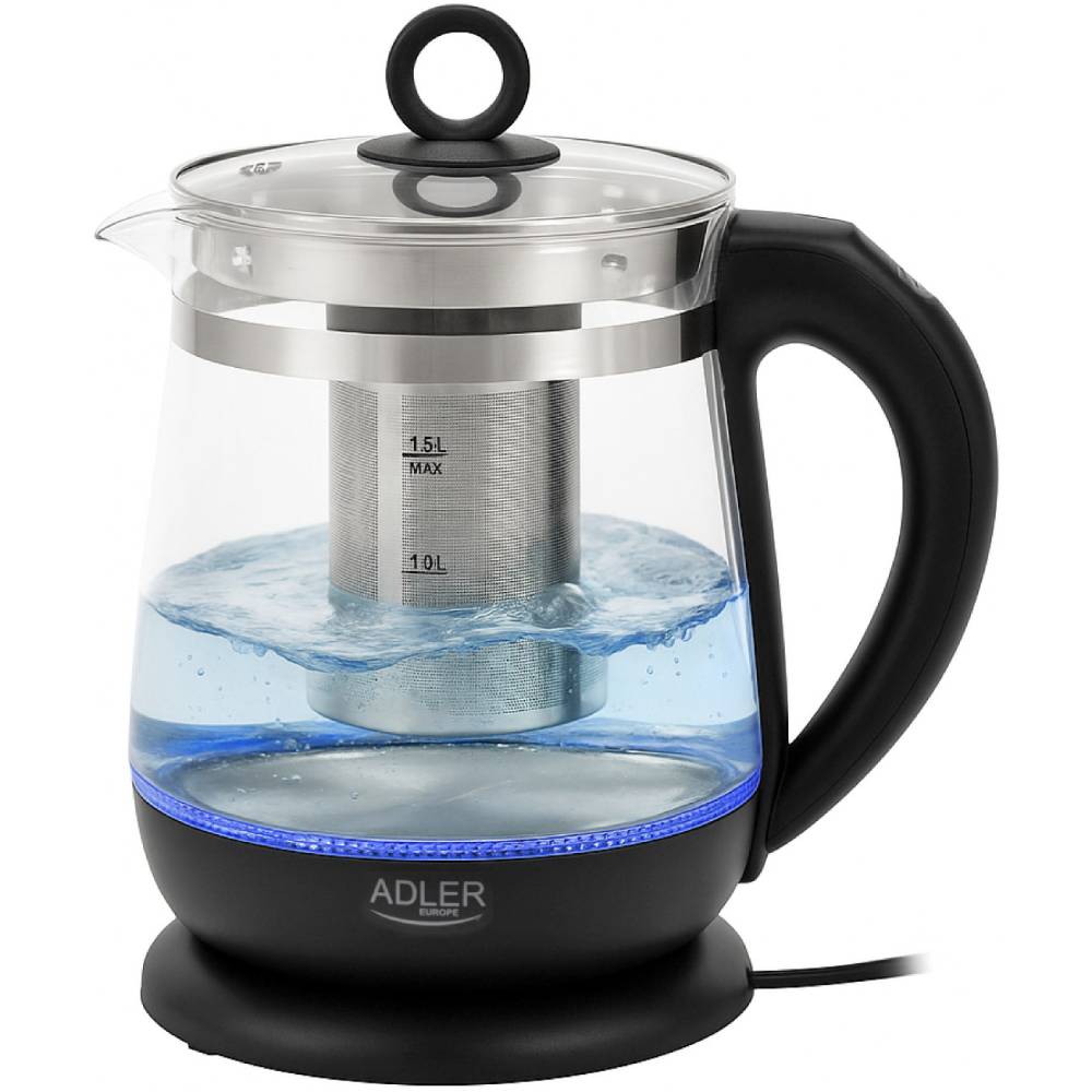 Електрочайник ADLER AD 1299 Black Потужність 2200