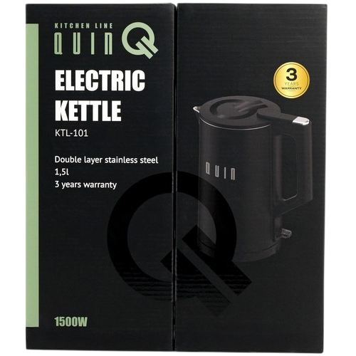 В Фокстрот Электрочайник QUIN KTL-101 Black