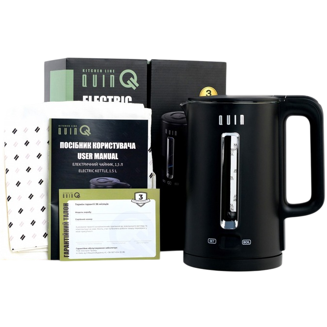 Фото 15 Электрочайник QUIN KTL-202 Black
