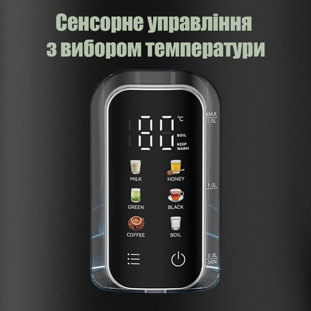 Электрочайник QUIN KTL-303 Black Нагревательный элемент диск