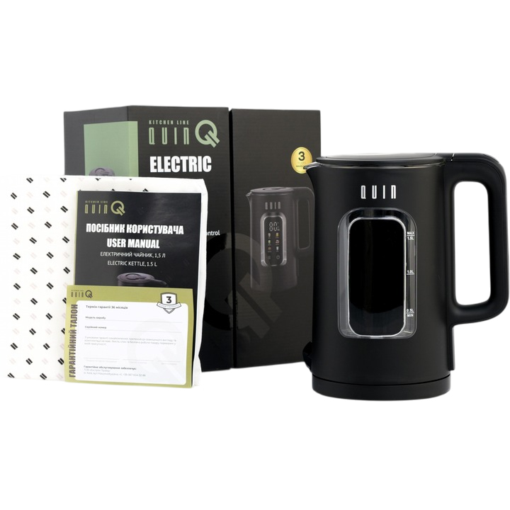 Обзор Электрочайник QUIN KTL-303 Black