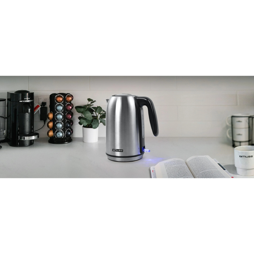 Електрочайник MUSE MS-015 BS Матеріал корпуса нержавіюча сталь