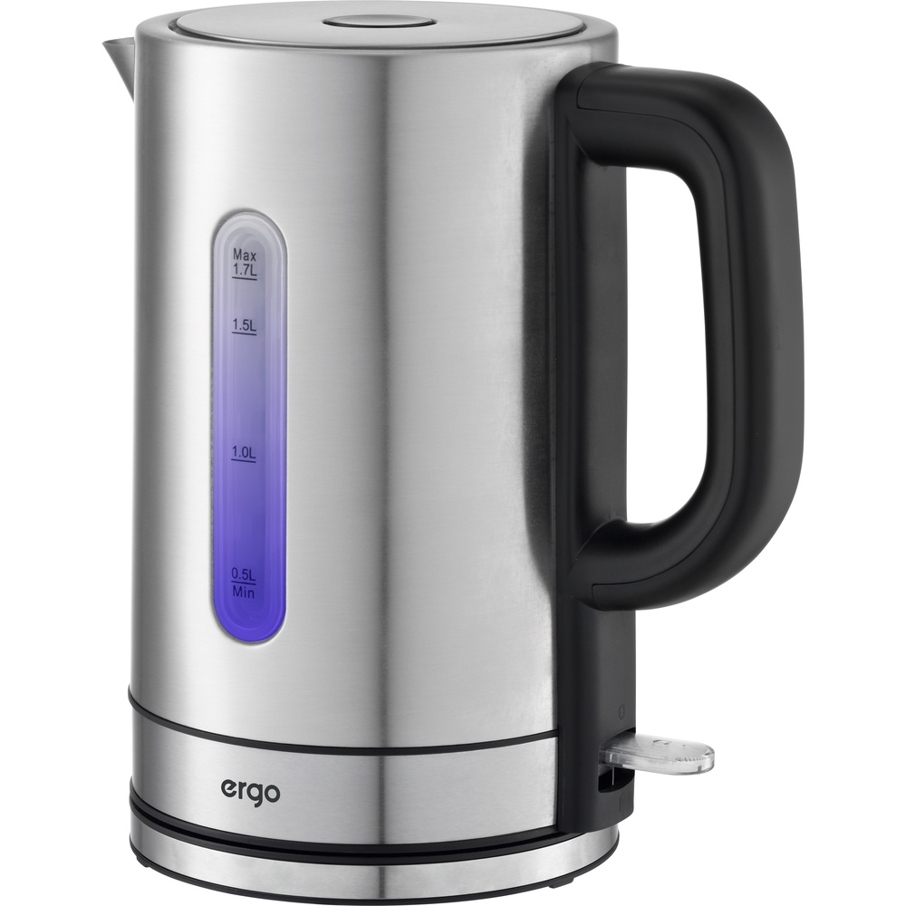 Электрочайник ERGO GN 8030 Дополнительно поворотная подставка на 360°; контроллер Strix; индикатор уровня воды