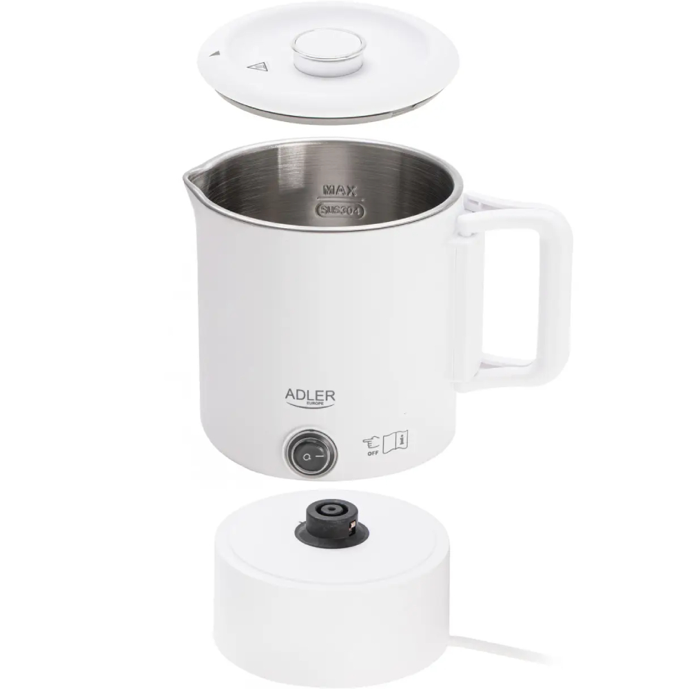 Електрочайник ADLER AD 1388w White Потужність 650