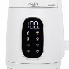 Електрочайник ADLER AD 1305 white silver (AD1305WS)