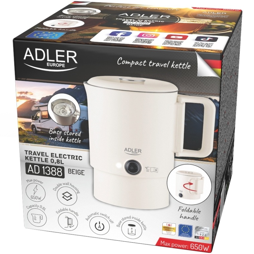 Фото Електрочайник ADLER AD 1388b