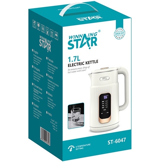 Фото Электрочайник WINNINGSTAR ST-6047 White (WNNGS-ST-6047-WH)