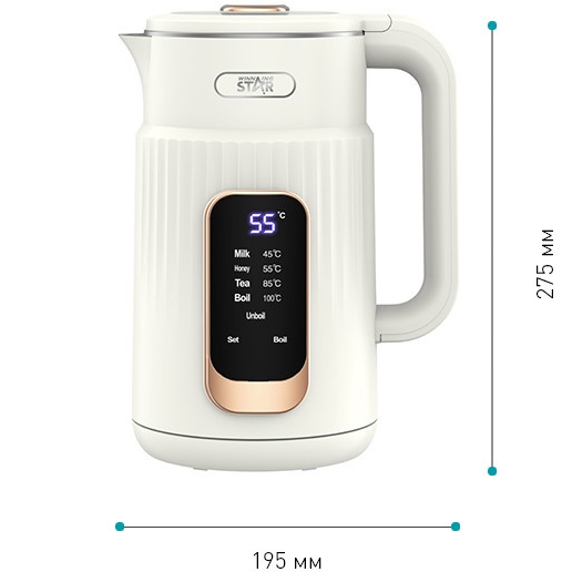 Внешний вид Электрочайник WINNINGSTAR ST-6047 White (WNNGS-ST-6047-WH)