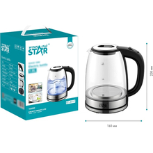 Електрочайник WINNINGSTAR ST-6017 1.8L 1500W Silver (WNNGS-ST-6017-SL)