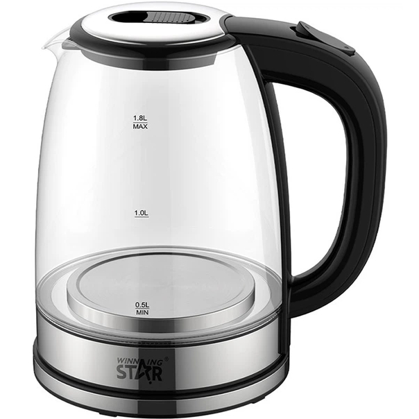 Електрочайник WINNINGSTAR ST-6017 1.8L 1500W Silver (WNNGS-ST-6017-SL)
