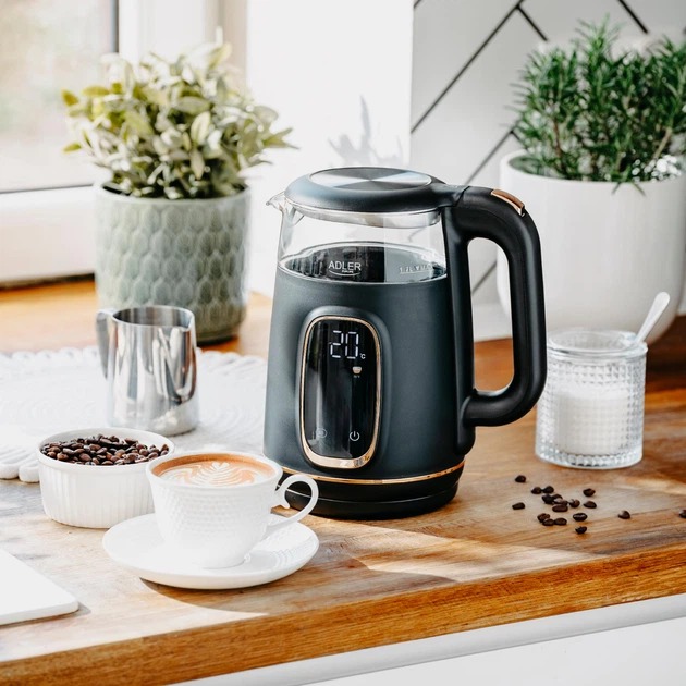 В Украине Электрочайник ADLER AD 1305 black gold