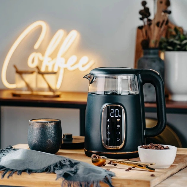 Изображение Электрочайник ADLER AD 1305 black gold