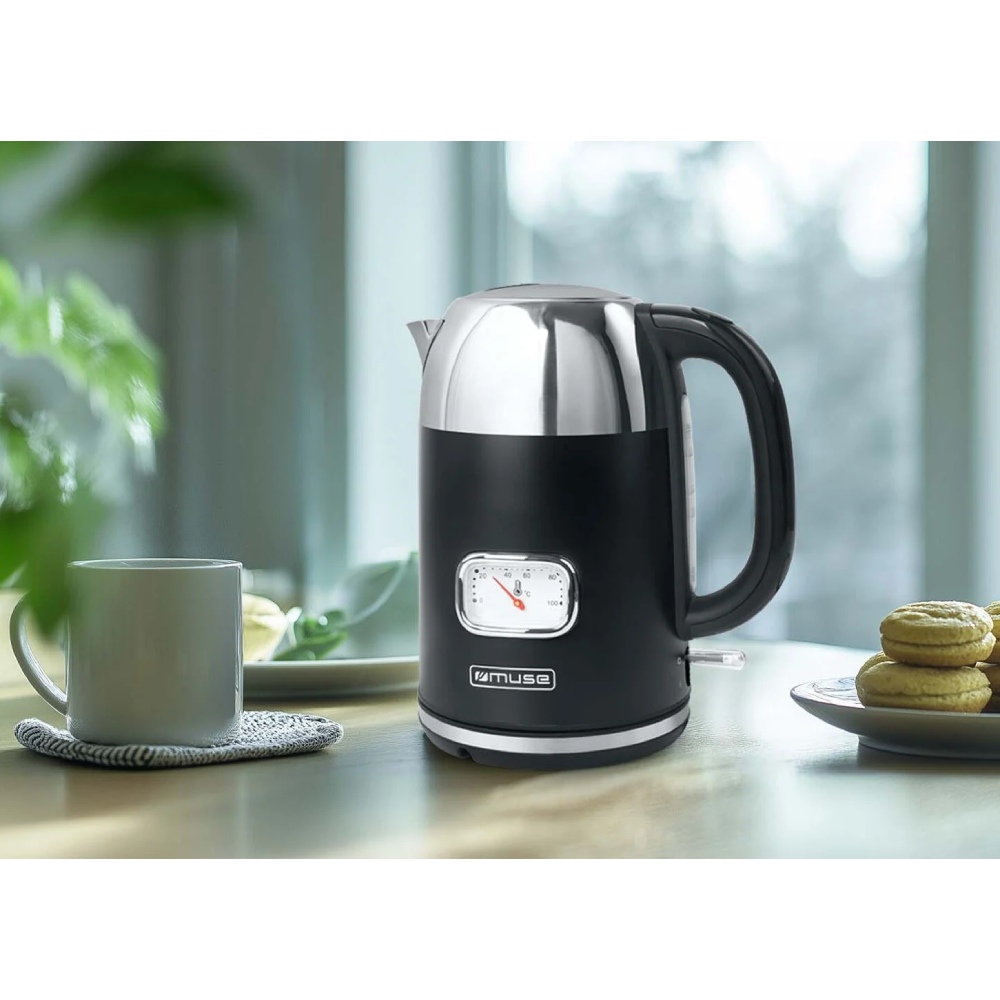 Електрочайник MUSE MS-020 BS Матеріал корпуса нержавіюча сталь