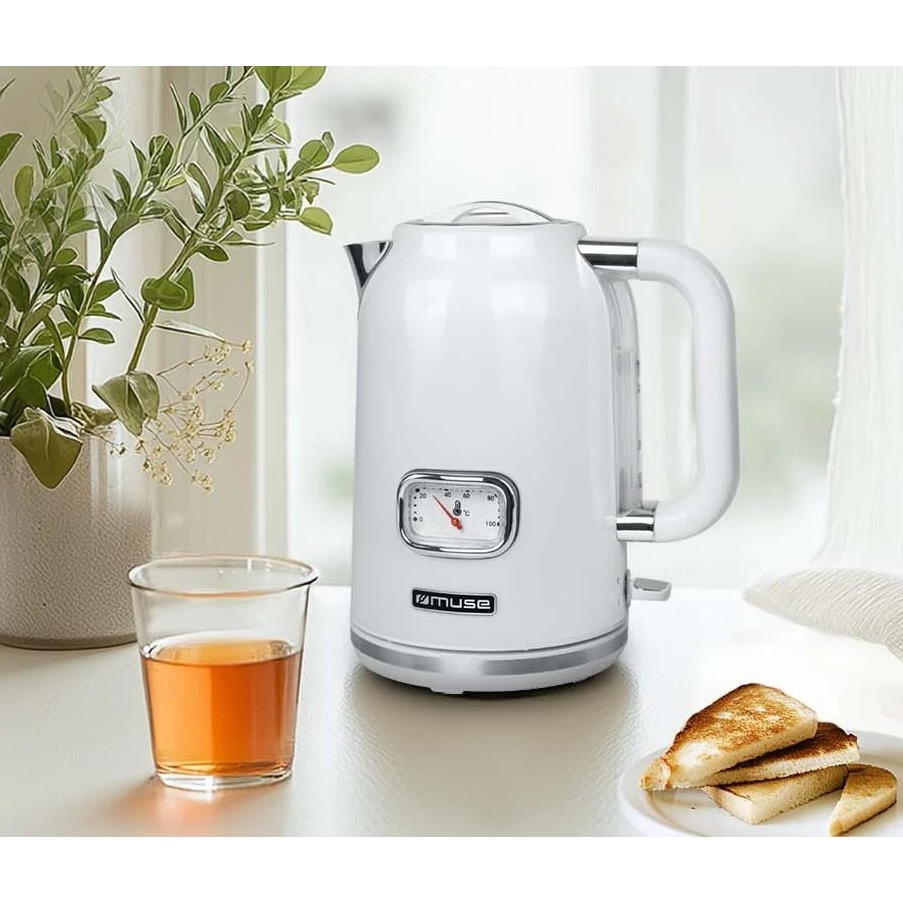 Електрочайник MUSE MS-030 WS Матеріал корпуса нержавіюча сталь