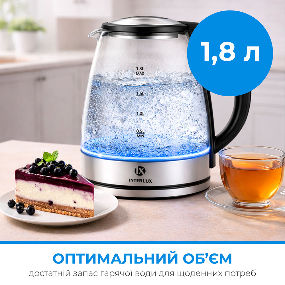 Внешний вид Электрочайник INTERLUX ILK-0022GM