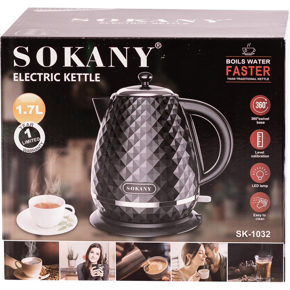 Електрочайник SOKANY SK-1032B Об'єм 1.7