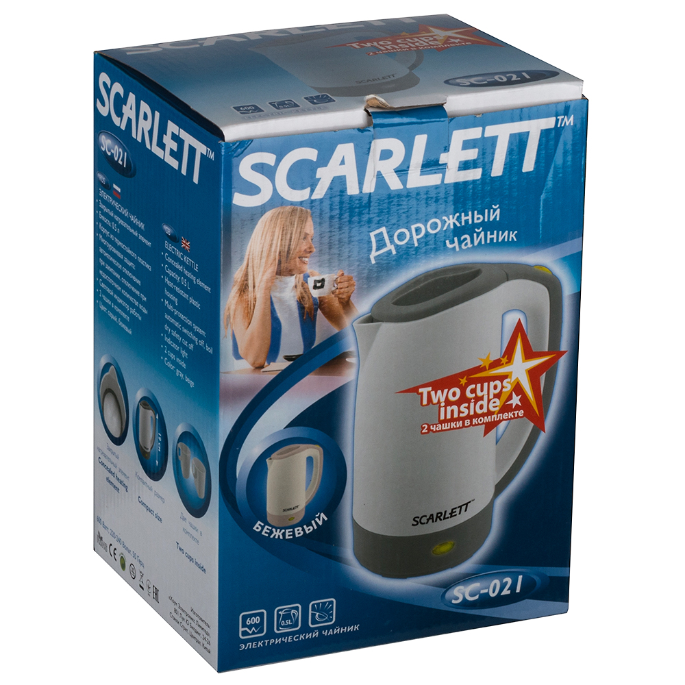 Зовнішній вигляд Електрочайник SCARLETT SC-021 Doris