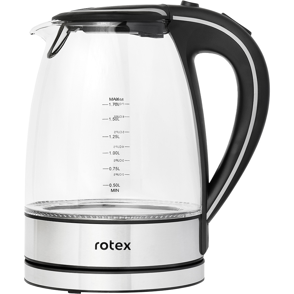 Електрочайник Rotex RKT82-G Матеріал корпуса скло