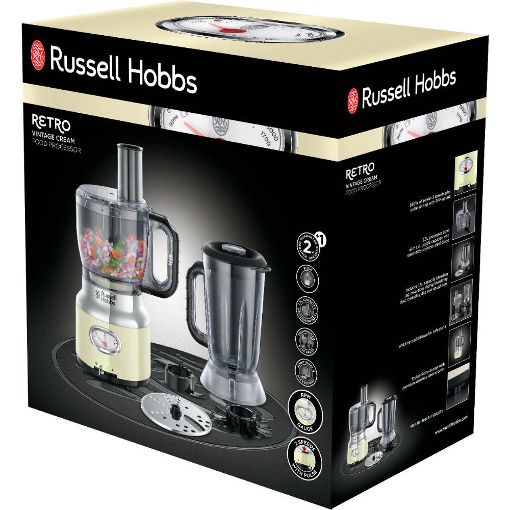 Заказать Кухонный комбайн RUSSELL HOBBS 25182-56 Retro Кремовый