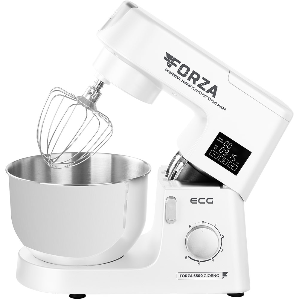 Кухонная машина ECG FORZA 5500 Giorno Bianco Насадки для теста (крюк)