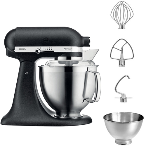 Кухонна машина KITCHENAID Artisan 4,8л Cast Iron (5KSM185PSEBK) Кухонна машина KITCHENAID Artisan 4,8л Cast Iron (5KSM185PSEBK)