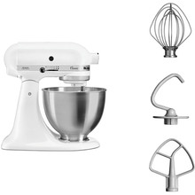 Кухонна машина KITCHENAID CLASSIC 4,3 л White (5K45SSEWH)