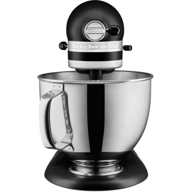 Кухонная машина KITCHENAID Artisan 4,8 л матовый черный (5KSM125EBM) Комплектация Кухонная машина, основная чаша, крюк для теста, лопатка для смешивания, венчик для взбивания, инструкция, гарантийный талон