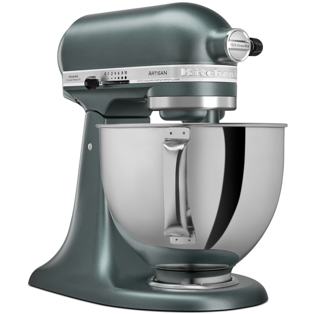 Кухонная машина KITCHENAID Artisan 4,8 л Juniper (5KSM175PSEJP) Комплектация Основной блок; Насадка крюк; Насадка венчик – 3 шт; Металлическая чаша 4.8л; Металлическая чаша 3л