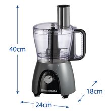 Кухонний комбайн RUSSELL HOBBS 27111-56 Matte Charcoal Food Processor (25189024002)