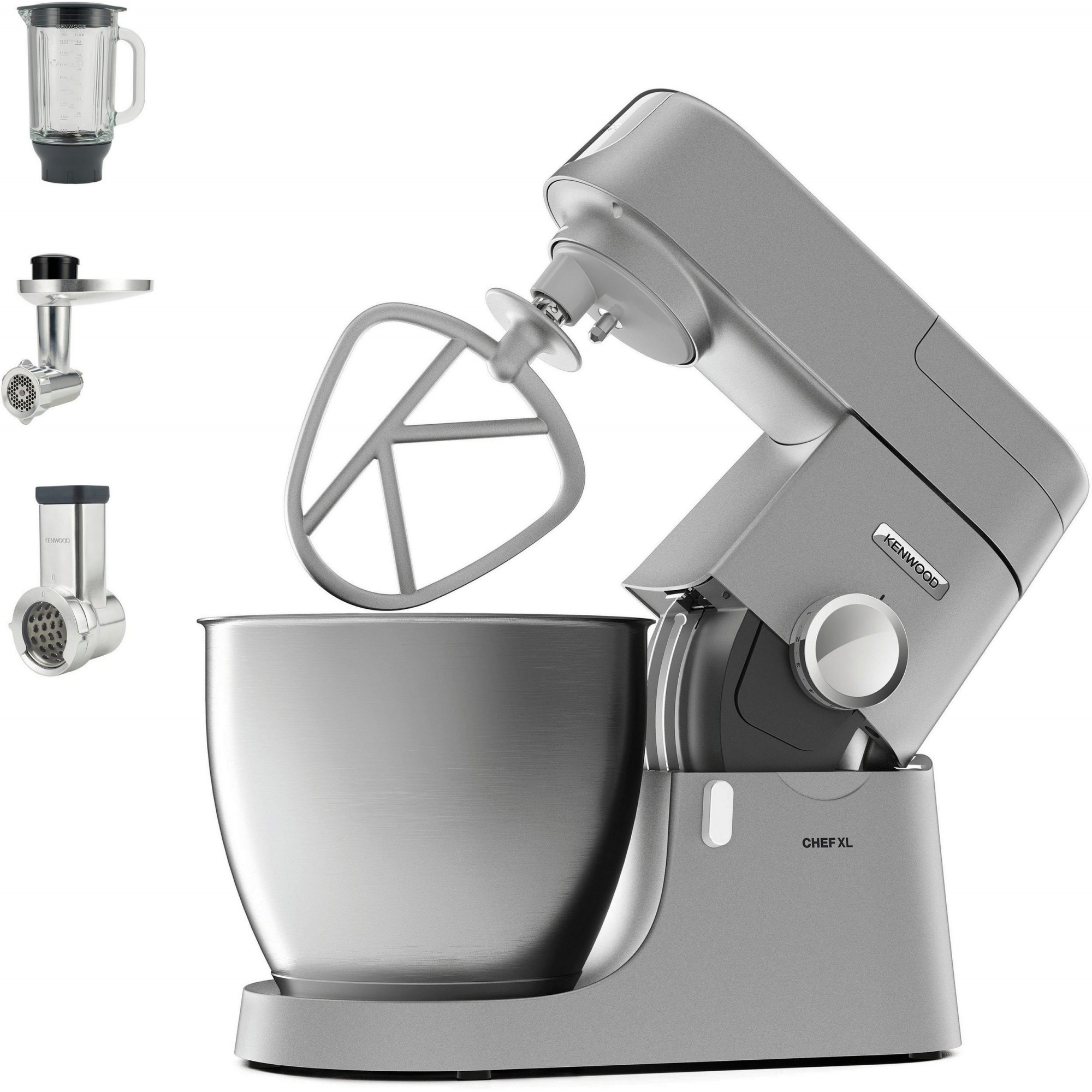 Кухонная машина KENWOOD KVL4220S Комплектация насадка для теста, насадка для взбивания, 4 насадки для нарезки/шинки насадка для перемешивания суфле