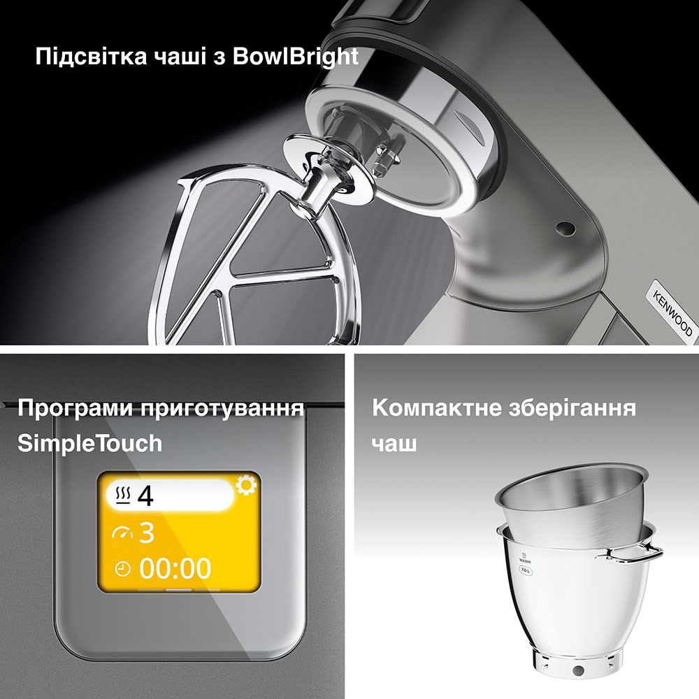 Фото Кухонная машина KENWOOD Titanium Chef Patissier XL KWL90.244SI