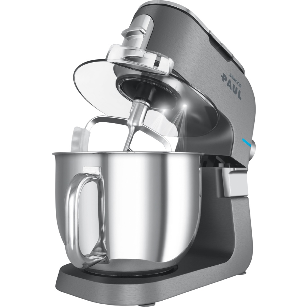 Кухонная машина SENCOR Paul 1 STM7970 Комплектация мясорубки диски для разной степени измельчения мяса; насадки для колбас; толкатель; насадка для печенья; лоток для загрузки