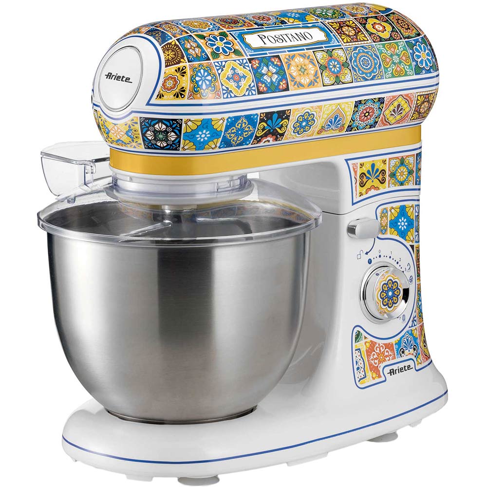 Миксер планетарный ARIETE 1588 Positano (00C15880PAR0) Комплектация Планетарный миксер с тремя прилагаемыми насадками (крюк, битер и венчик)