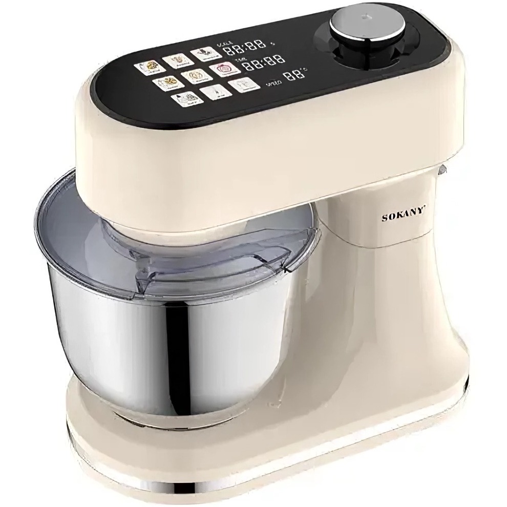 Міксер планетарний SOKANY SK-05016 Beige Насадки вінчик (для збивання)
