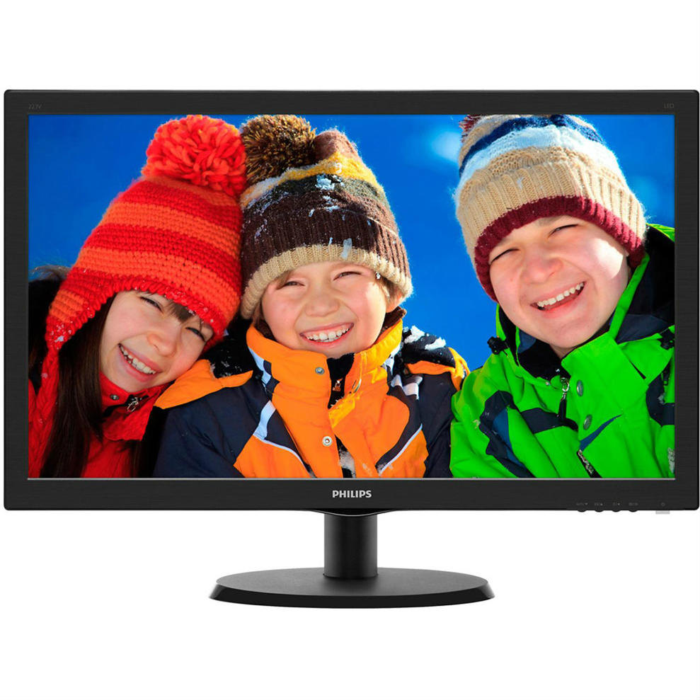 

Монитор PHILIPS 223V5LSB/00, 21.5" 223V5LSB/00 16:9 w-LED DVI Black