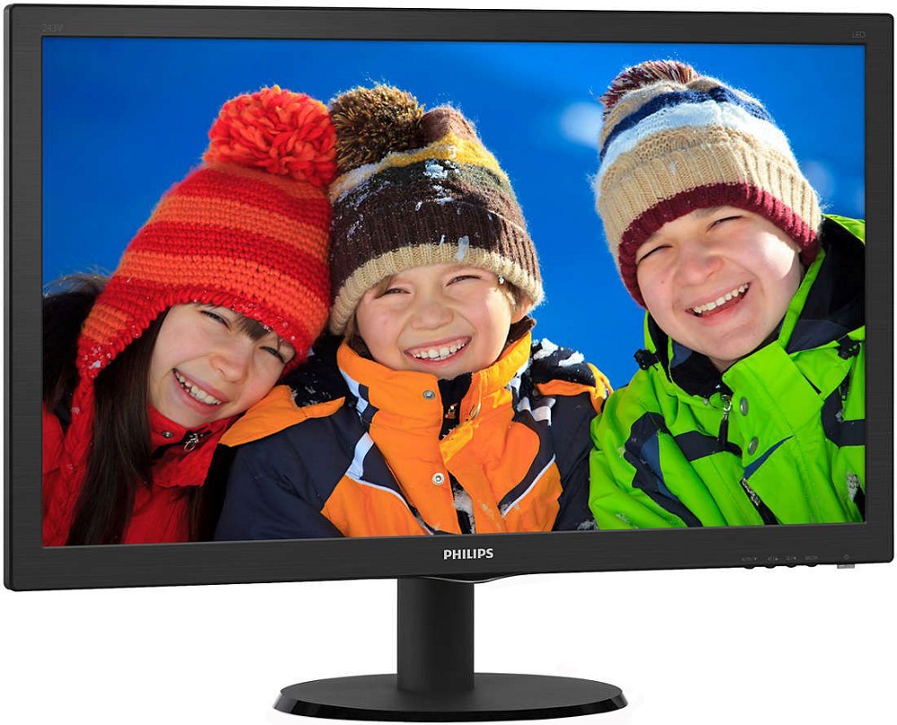 Монітор PHILIPS 243V5QHAB / 00 Black Діагональ 23.6