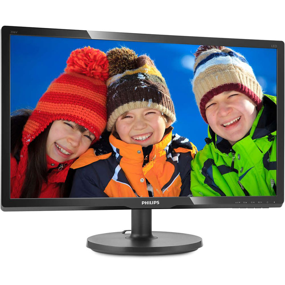 Монітор 19.5" PHILIPS Black 206V6QSB6/62 Діагональ 19.5