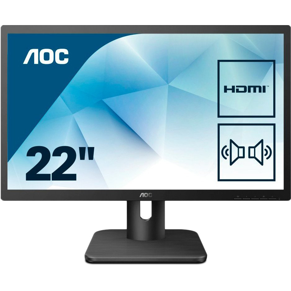 

Монитор AOC 22E1D, 21.5" 22E1D, black