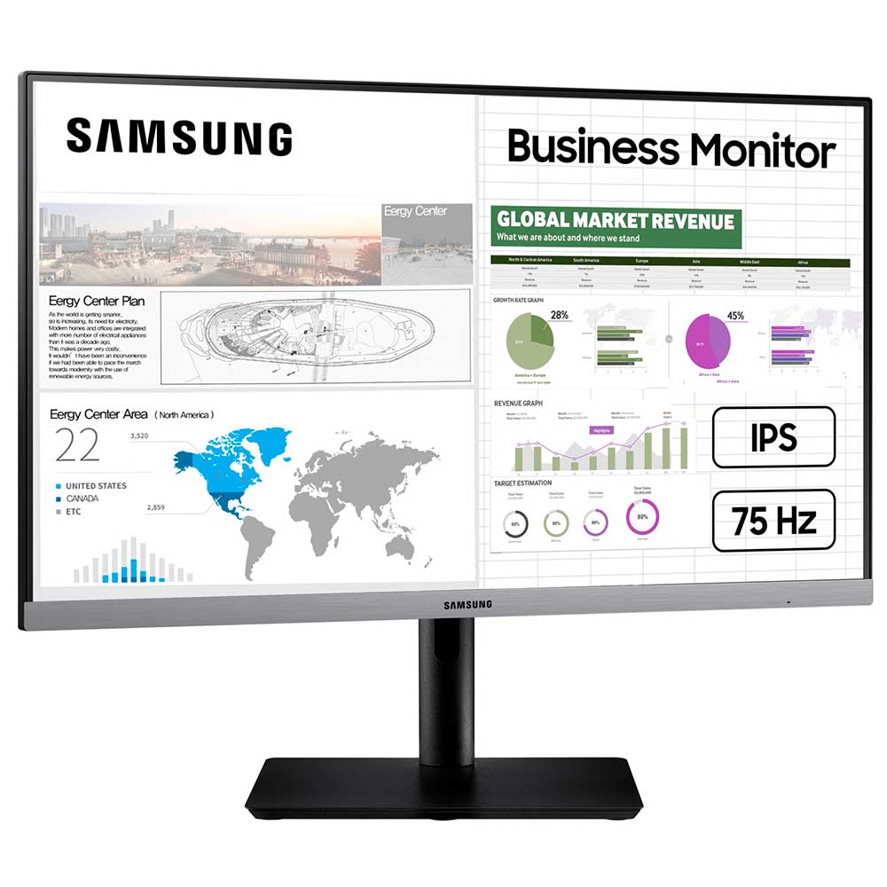 Монитор SAMSUNG 23.8" LS24R650FDIXCI Разрешение 1920 x 1080