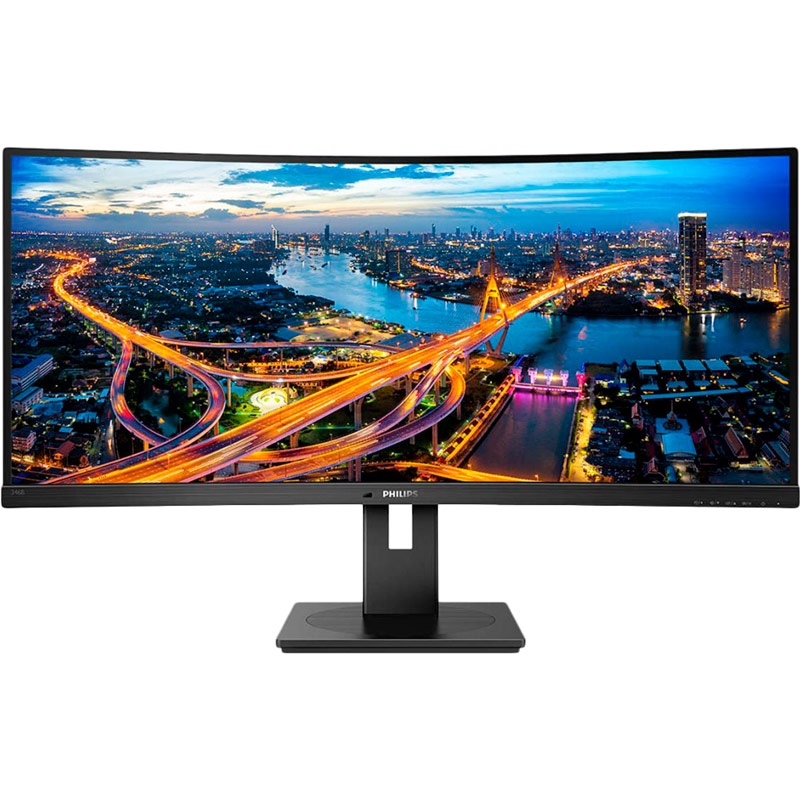 Монітор PHILIPS 34" 21:9 VA QHD 100Hz DP USB-C RJ45 MM (346B1C/00)