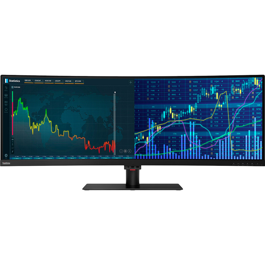 Монітор LENOVO ThinkVision P44w-10 Black (61D5RAT1UA)