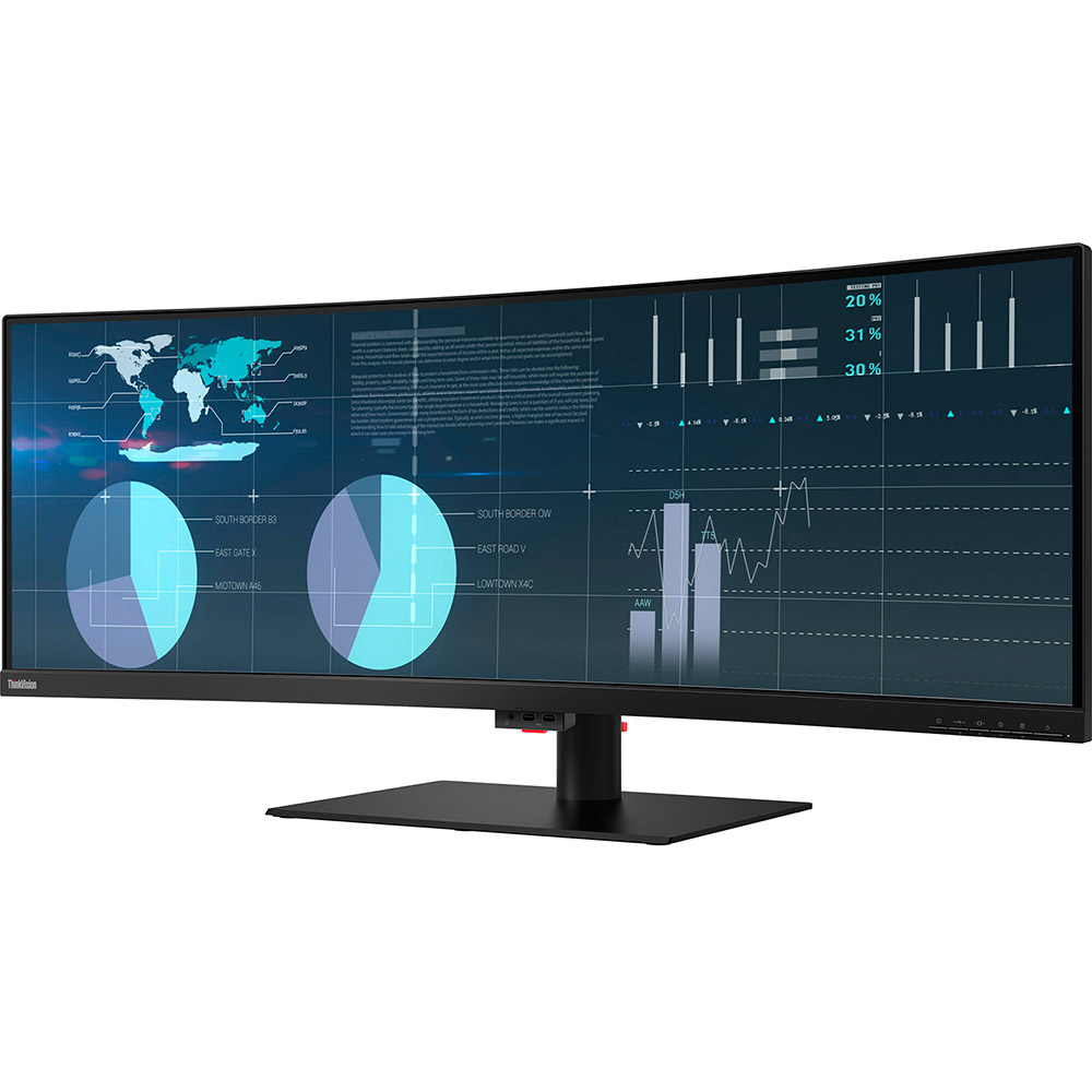 Монитор LENOVO ThinkVision P44w-10 Black (61D5RAT1UA) Разрешение 3840 x 1200