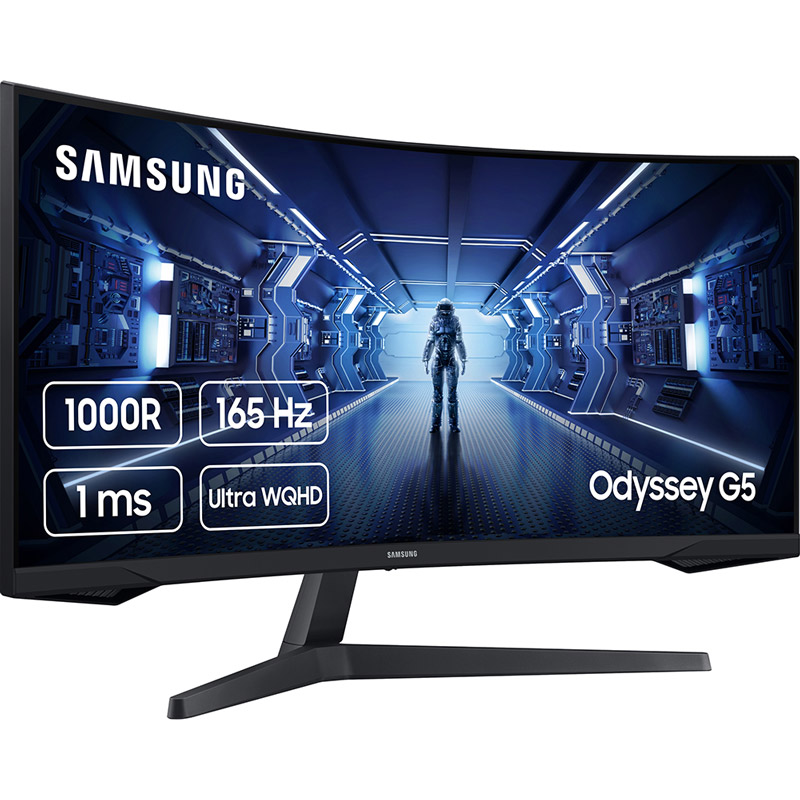 Монітор SAMSUNG 34" Odyssey G5 LC34G55T Black (LC34G55TWWIXCI) Діагональ 34