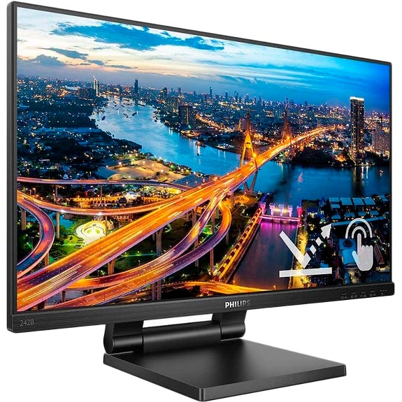 Монитор PHILIPS 23.8" IPS FHD 10*Touch HDMI DP USBMM (242B1TC/00 ) Диагональ 23.8