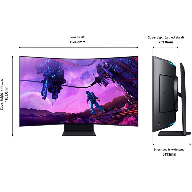 Фото 29 Монітор SAMSUNG 55" Odyssey Ark LS55BG970NIXCI