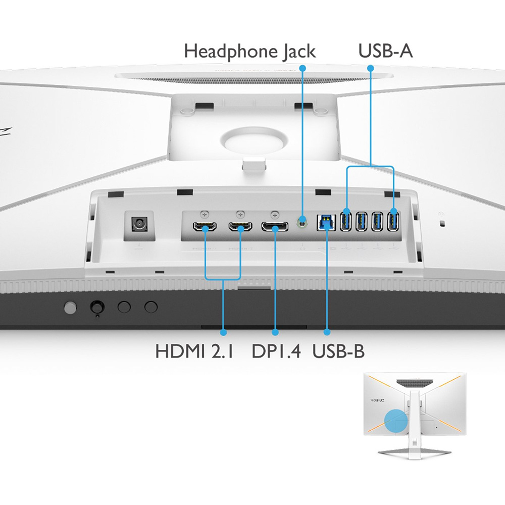 Фото Монітор BENQ EX2710U White (9H.LKTLA.TBE)