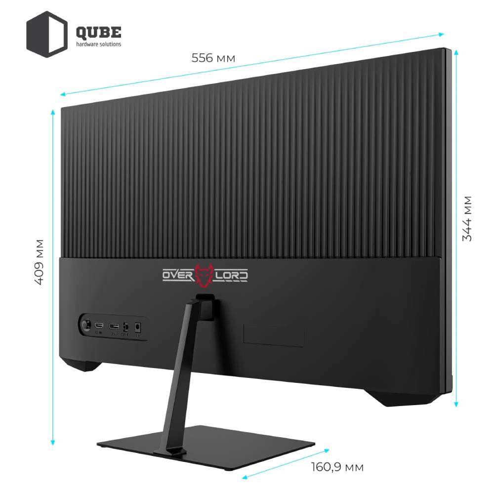 Зовнішній вигляд Монітор QUBE Overlord G25F180