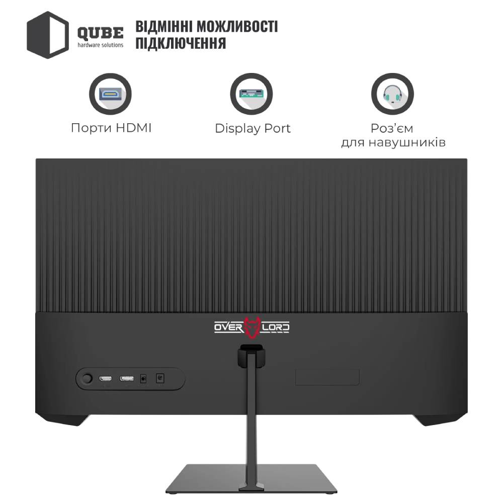Фото Монітор QUBE Overlord G25F180