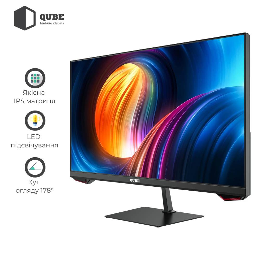 Монітор QUBE Overlord G25F180 Матриця IPS