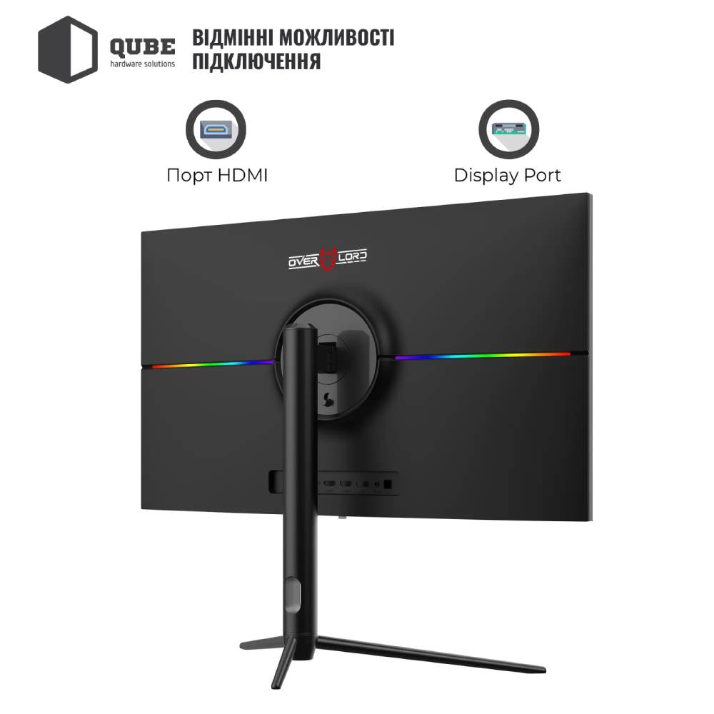 Внешний вид Монитор QUBE Overlord G27Q180